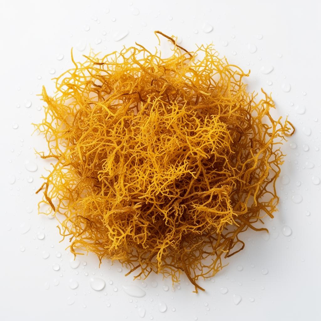 Raw golden sea moss